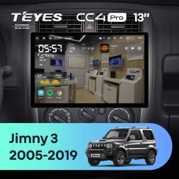 Штатная магнитола Teyes CC4 Pro 12/256 Suzuki Jimny 3 (2005-2019) (13")