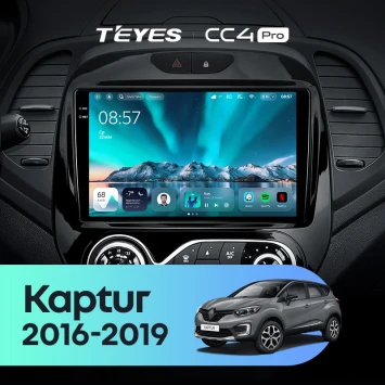 Штатная магнитола Teyes CC4 Pro 12/256 Renault Kaptur (2016-2019) F1