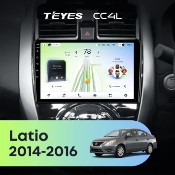 Штатная магнитола Teyes CC4L 6/64 с DTS Nissan Latio N17 (2014-2016) Правый руль
