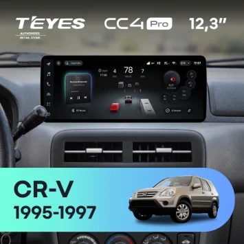 Штатная магнитола Teyes CC4 Pro 12.3" 12/256 Honda CR-V (1995-1997)