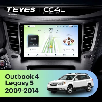Штатная магнитола Teyes CC4L 6/64 с DTS Subaru Legacy 5 (2009-2014)