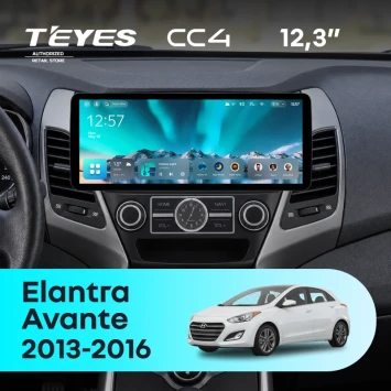Штатная магнитола Teyes CC4 12.3" 6/64 Hyundai Elantra 5 JK GD MD UD (2013-2016) F2