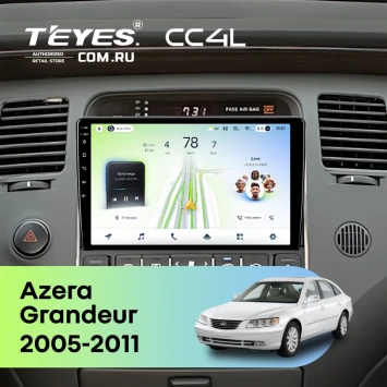 Штатная магнитола Teyes CC4L 6/64 с DTS Hyundai Azera (2005-2011)