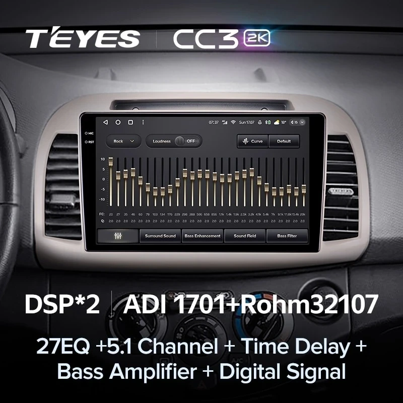 Штатная магнитола Teyes CC3 2K 4/32 Nissan March 3 K12 (2002-2010)