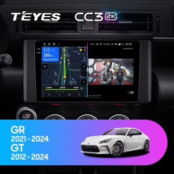 Штатная магнитола Teyes CC3 2K 4/32 Toyota GR 86 ZN8 GT 86 ZN6 (2012-2021)