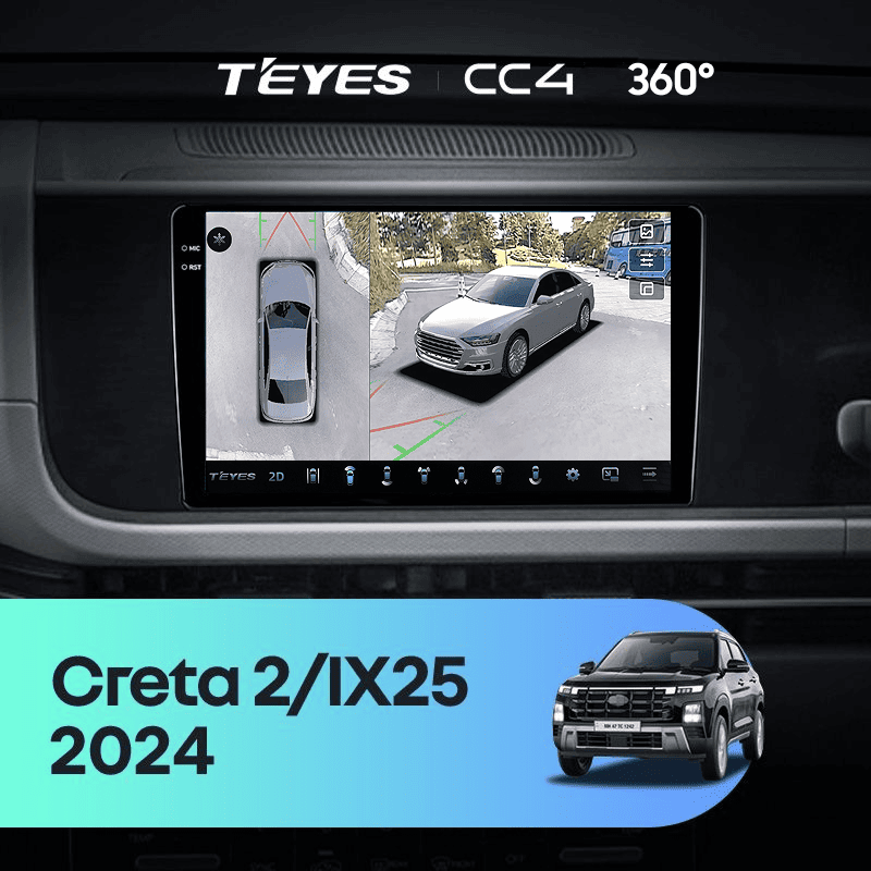 Штатная магнитола Teyes CC4 360 6/64 Hyundai Creta 2 IX25 (2024-2026)