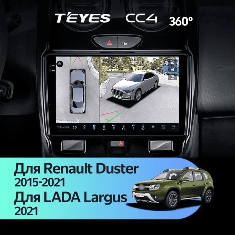 Штатная магнитола Teyes CC4 360 8/128 Renault Duster (2015-2021) F1