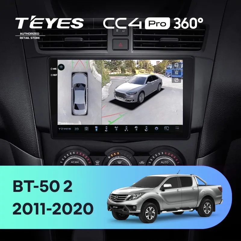 Штатная магнитола Teyes CC4 Pro 360 12/256 Mazda BT-50 (2011-2020) F1
