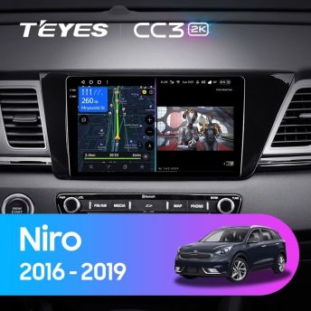 Штатная магнитола Teyes CC3 2K 6/128 Kia Niro DE (2016-2019)