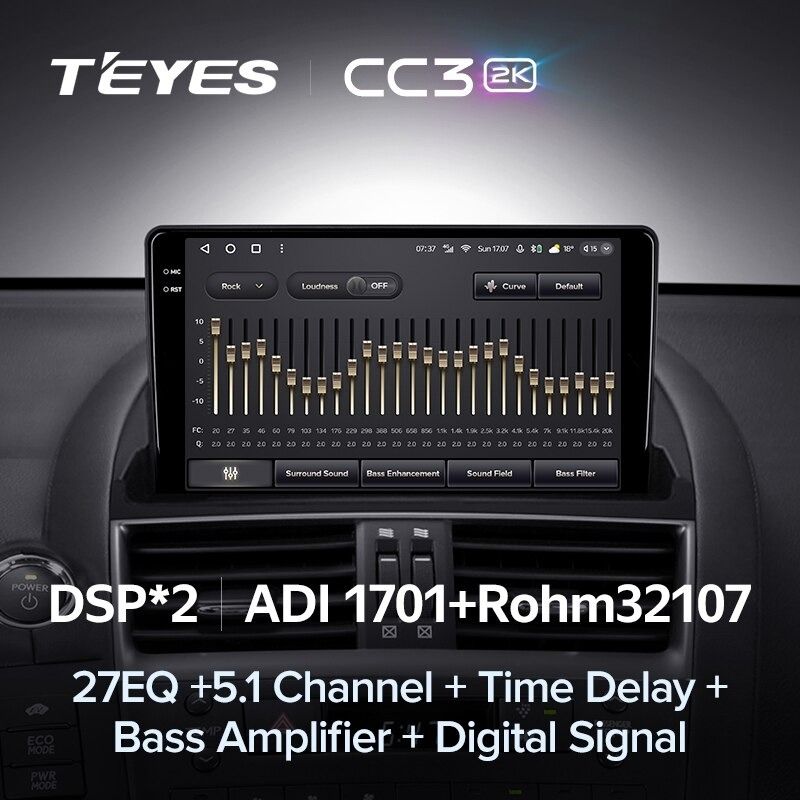 Штатная магнитола Teyes CC3 2K 4/64 Lexus HS250H F10 (2009-2012)