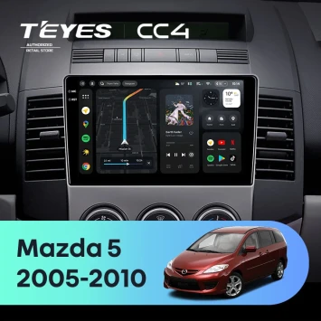 Штатная магнитола Teyes CC4 8/128 Mazda 5 2 CR (2005-2010)