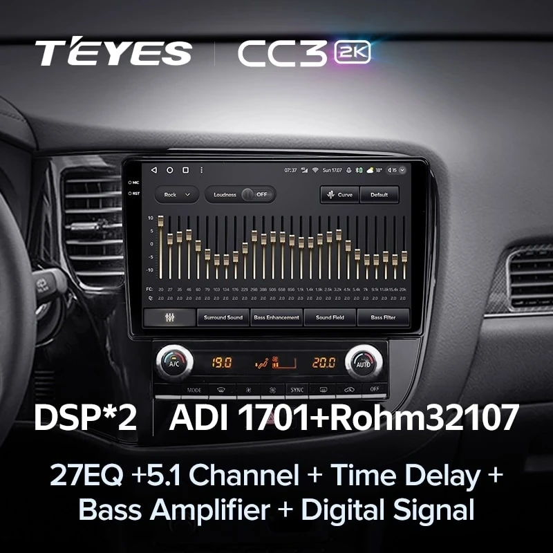 Штатная магнитола Teyes CC3 2K 6/128 Mitsubishi Outlander 3 (2018-2021)