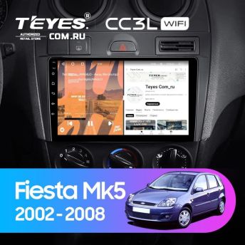 Штатная магнитола Teyes CC3L WiFi 2/32 Ford Fiesta Mk5 (2002-2008)