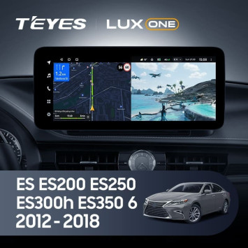 Штатная магнитола Teyes LUX ONE 360 6/128 Lexus ES ES200 ES250 ES300h ES350 XV60 VI 6 (2012-2018) Тип-A