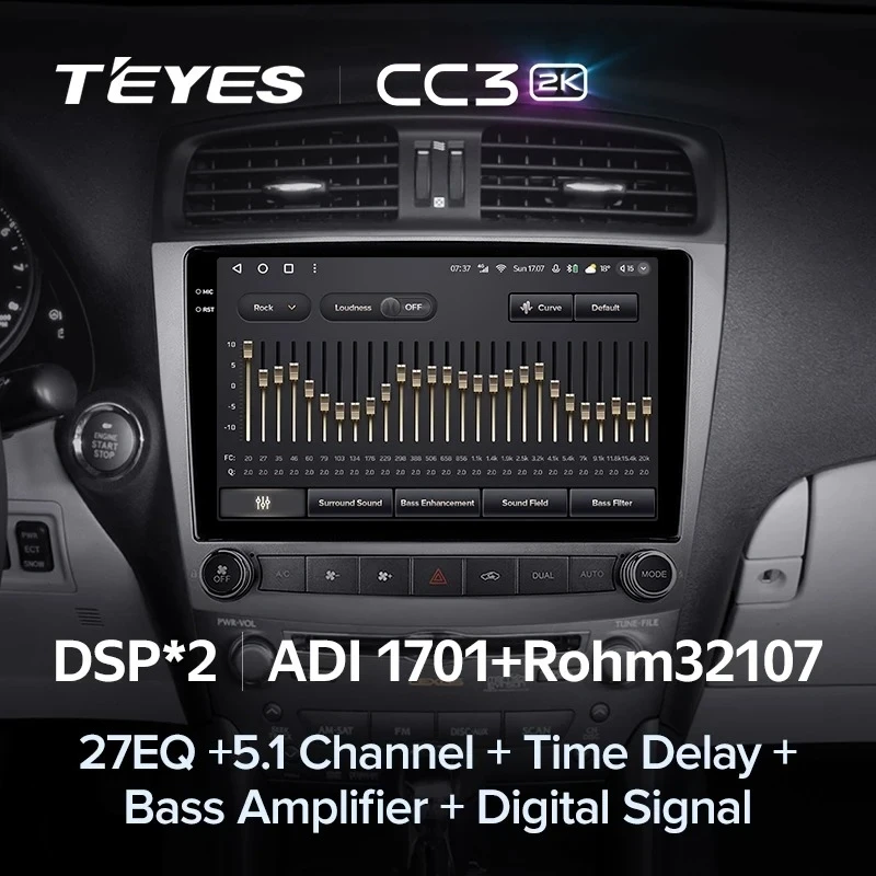 Штатная магнитола Teyes CC3 2K 360 6/128 Lexus IS250 XE20 (2005-2013) (Lp)