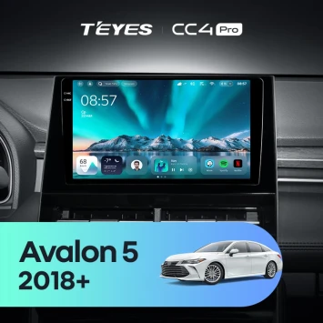 Штатная магнитола Teyes CC4 Pro 12/256 Toyota Avalon 5 XX50 (2018-2026) F1