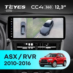 Штатная магнитола Teyes CC4 12.3" 360 8/128 Mitsubishi RVR (2010-2016) (авто с Rockford)