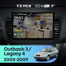 Штатная магнитола Teyes CC4 Pro 8/128 Subaru Legacy 4 (2003-2009) (11")