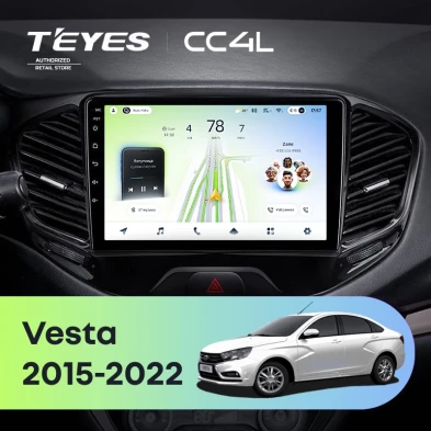 Штатная магнитола Teyes CC4L 6/64 Lada Vesta Cross Sport (2015-2022) F1