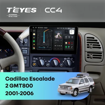 Штатная магнитола Teyes CC4 6/64 Cadillac Escalade 2 GMT800 (2001-2006)