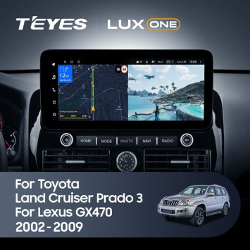 Штатная магнитола Teyes LUX ONE 4/64 Toyota Land Cruiser Prado 120 (2002-2009)