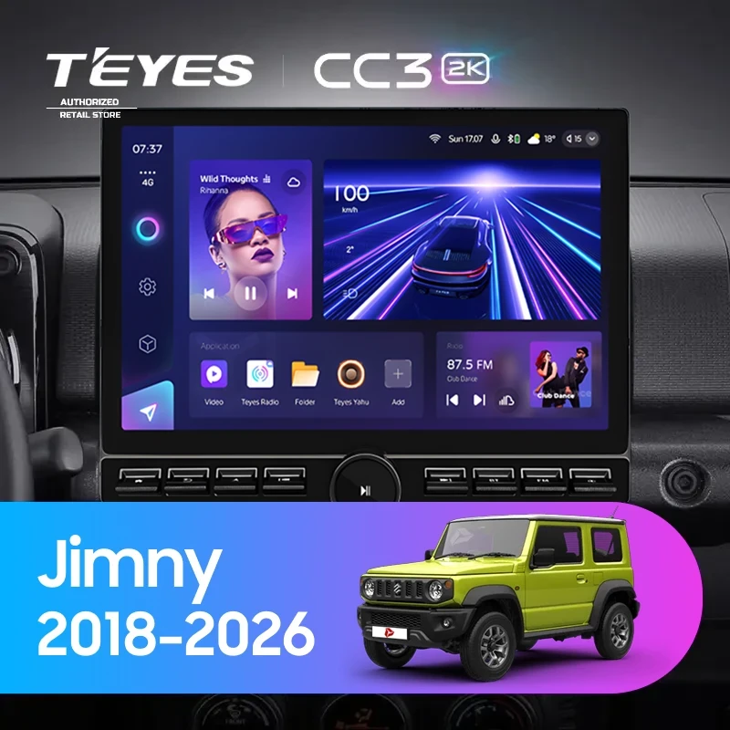 Штатная магнитола Teyes CC3 2K 6/128 Suzuki Jimny JB64 (2018-2026) (13" с кнопками)