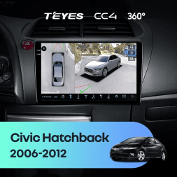 Штатная магнитола Teyes CC4 360 6/64 Honda Civic Hatchback (2006-2012)