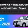 Штатная магнитола Teyes CC3L 4/64 Toyota Noah R80 (2014-2020) Правый руль