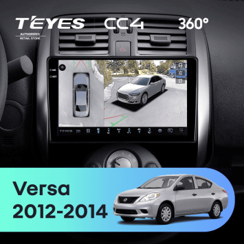 Штатная магнитола Teyes CC4 360 8/128 Nissan Sunny Versa C17 (2012-2014)