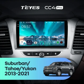 Штатная магнитола Teyes CC4 Pro 8/128 Chevrolet Suburban GMT K2YC (2014-2020)