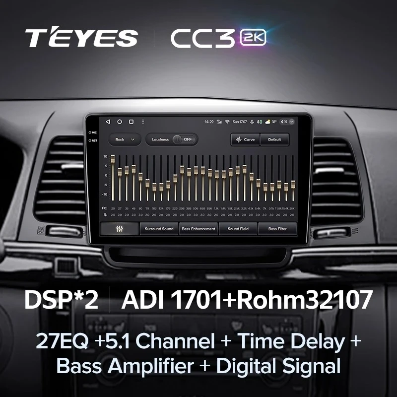 Штатная магнитола Teyes CC3 2K 360 6/128 Kia Opirus GH (2006-2011)