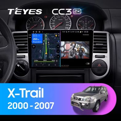 Штатная магнитола Teyes CC3 2K 6/128 Nissan X-Trail 1 T30 (2000-2007) F2
