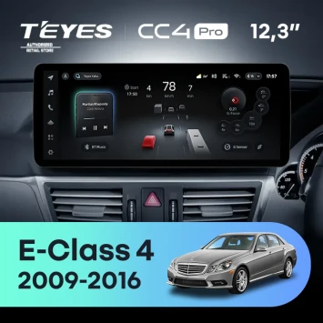 Штатная магнитола Teyes CC4 Pro 12.3" 12/256 Mercedes-Benz E-Class 4 W212 S207 A207 S212 C207 (NTG 4.5) (2009-2016) Правый руль Universal