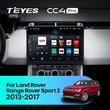 Штатная магнитола Teyes CC4 Pro 8/128 Land Rover Range Rover Sport 2 (Bosch) (2013-2017) Retains the Original Car CD System (FTJ) Тип-C (0din) (13")
