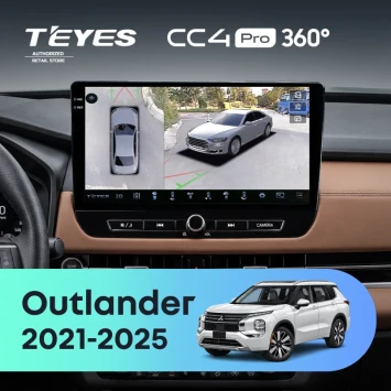 Штатная магнитола Teyes CC4 Pro 360 12/256 Mitsubishi Outlander GN0W (2021-2025) F2