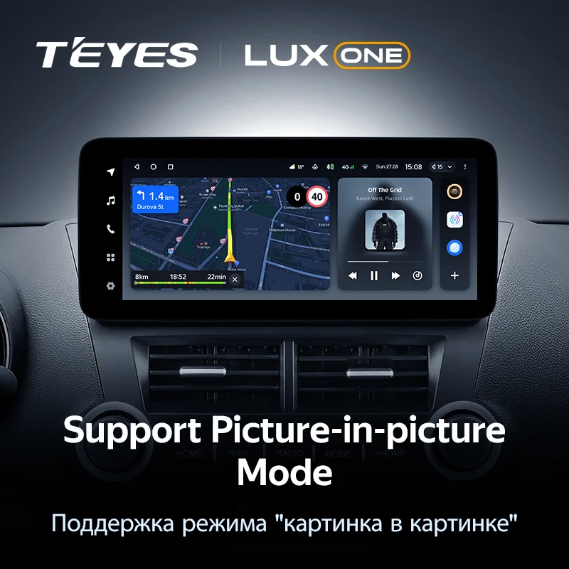 Штатная магнитола Teyes LUX ONE 4/32 Toyota Highlander 2 XU40 (2007-2013)