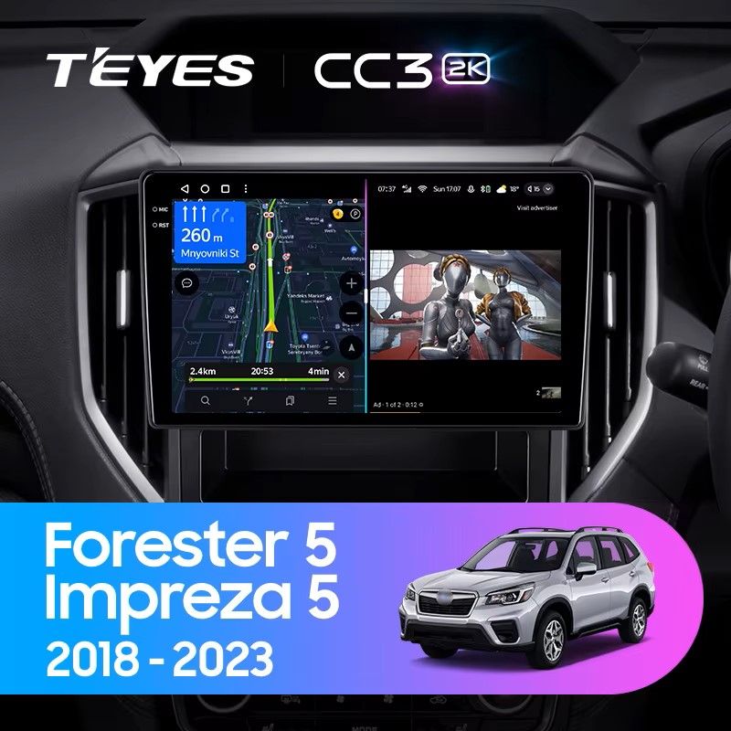 Штатная магнитола Teyes CC3 2K 4/32 Subaru Impreza 5 (2018-2023)