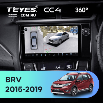 Штатная магнитола Teyes CC4 360 6/64 Honda BRV (2015-2019) Правый руль