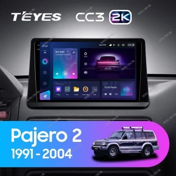 Штатная магнитола Teyes CC3 2K 6/128 Mitsubishi Pajero 2 (1991-2004)