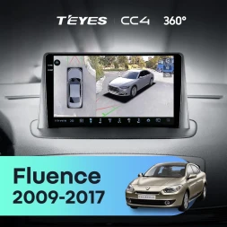 Штатная магнитола Teyes CC4 360 8/128 Renault Fluence (2009-2017)