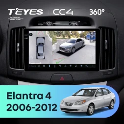Штатная магнитола Teyes CC4 360 8/128 Hyundai Elantra 4 HD (2006-2012)
