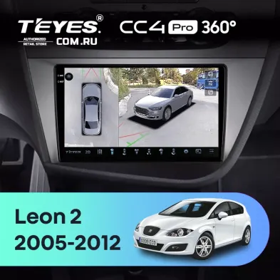 Штатная магнитола Teyes CC4 Pro 360 8/128 Seat Leon 2 (2005-2012) F2