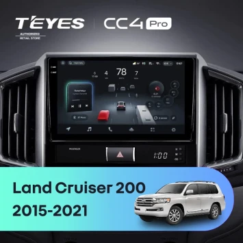 Штатная магнитола Teyes CC4 Pro 8/128 Toyota Land Cruiser 200 (2015-2021)