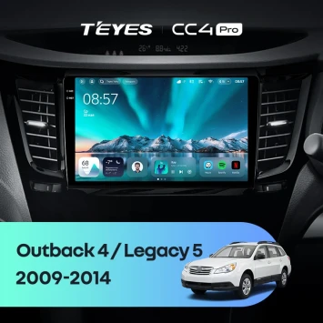 Штатная магнитола Teyes CC4 Pro 12/256 Subaru Legacy 5 (2009-2014) Правый руль