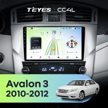 Штатная магнитола Teyes CC4L 4/64 Toyota Avalon 3 XX30 (2010-2012) F2