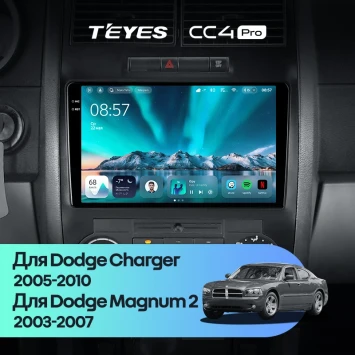 Штатная магнитола Teyes CC4 Pro 8/128 Dodge Charger 6 LX (2005-2010)