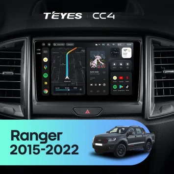 Штатная магнитола Teyes CC4 6/64 Ford Ranger P703 (2015-2022) Тип-B