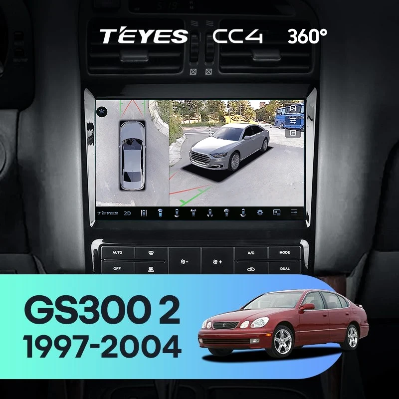 Штатная магнитола Teyes CC4 360 6/64 Lexus GS300 2 S160 (1997-2004) Тип-A
