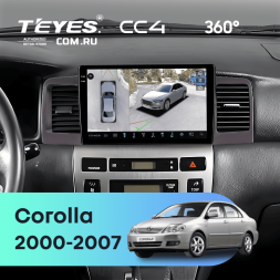 Штатная магнитола Teyes CC4 360 6/64 Toyota Corolla 120 (2000-2007) (коричневая) F1