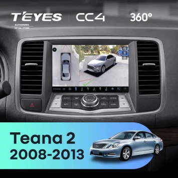 Штатная магнитола Teyes CC4 360 8/128 Nissan Teana 2 J32 (2008-2013) F2 Тип-A